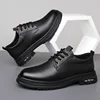 Business Casual Low-top Genuine Leather Shoes Men Spring Autumn New Designer British Style Retro Platform Shoes Loafers Men 4