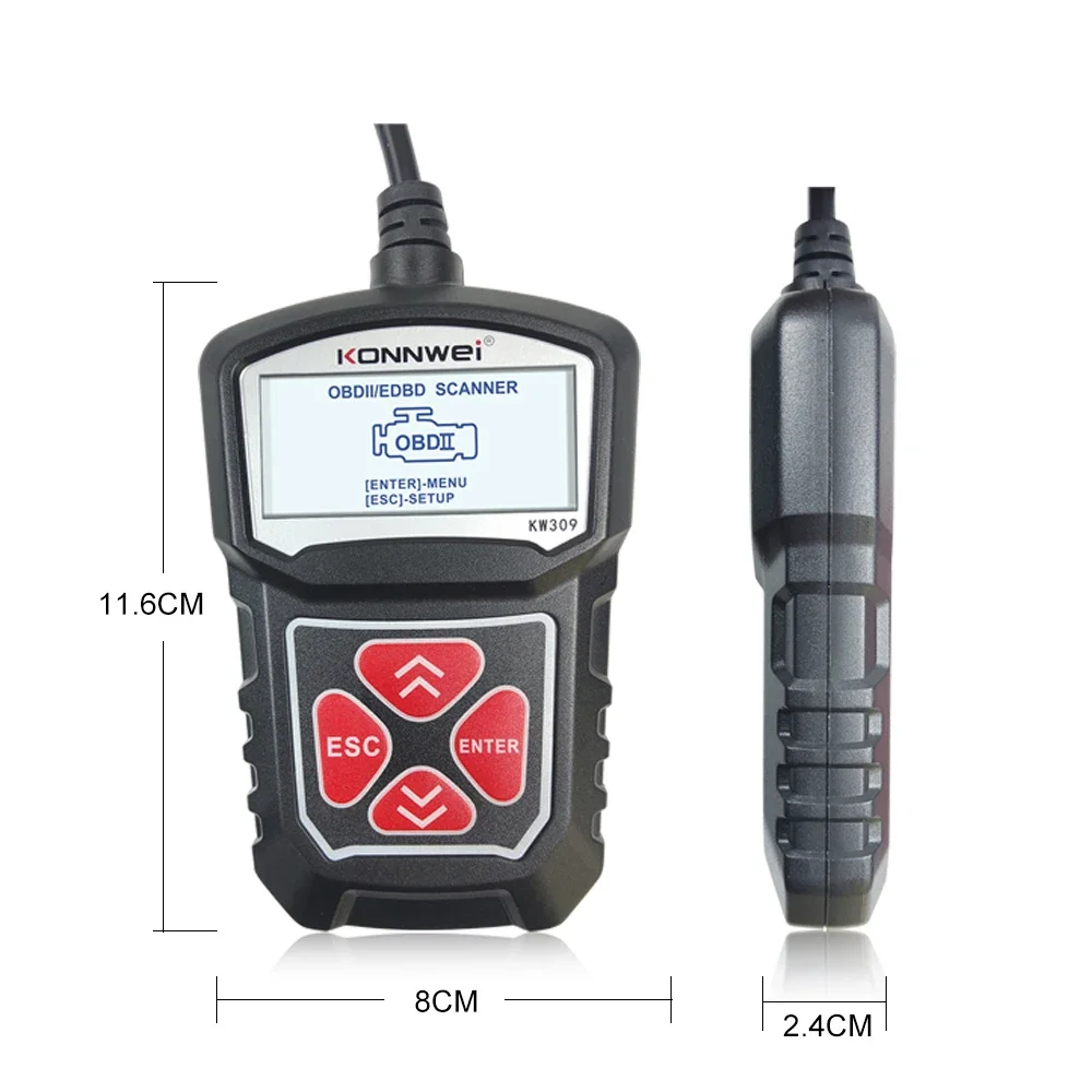 KONNWEI OBD1 Scanner Engine Fault Code Car Reader KW309 Automotive Scanner OBD2 Car Scanner pk ELM327 Repair Diagnostics Tool 5