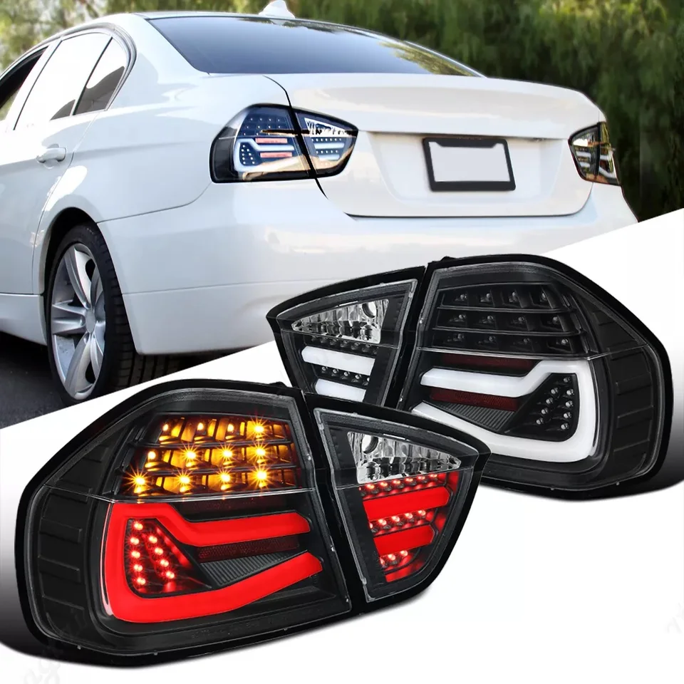 Pair Taillight assembly For 2006-2012 BMW E90 325i 328i 3-Series Sedan  Modify the brake lights, reverse the lights，turn signal - AliExpress, image size:960x960