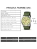 BIDEN Men's Watch, Fashion, Casual, Sports, Nylon Strap, Calendar, Waterproof Quartz Watch, Free Gift Box 6