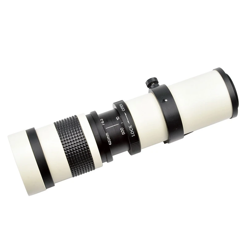 

420-800Mm Telephoto Zoom Lens Manual Zoom Lens SLR Camera Lens Suitable For Canon Cameras