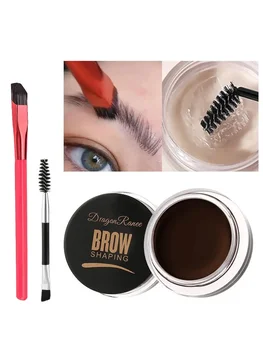 Heallor Multi-function Eyebrow Brush With Wild Eyebrows Cream Concealer Square Eye Brow Make Up Brushes For Women Eyebrow Shapin - Thumbnail 7