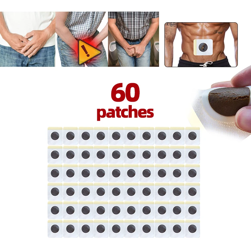 

60 шт., пластыри от боли в простате