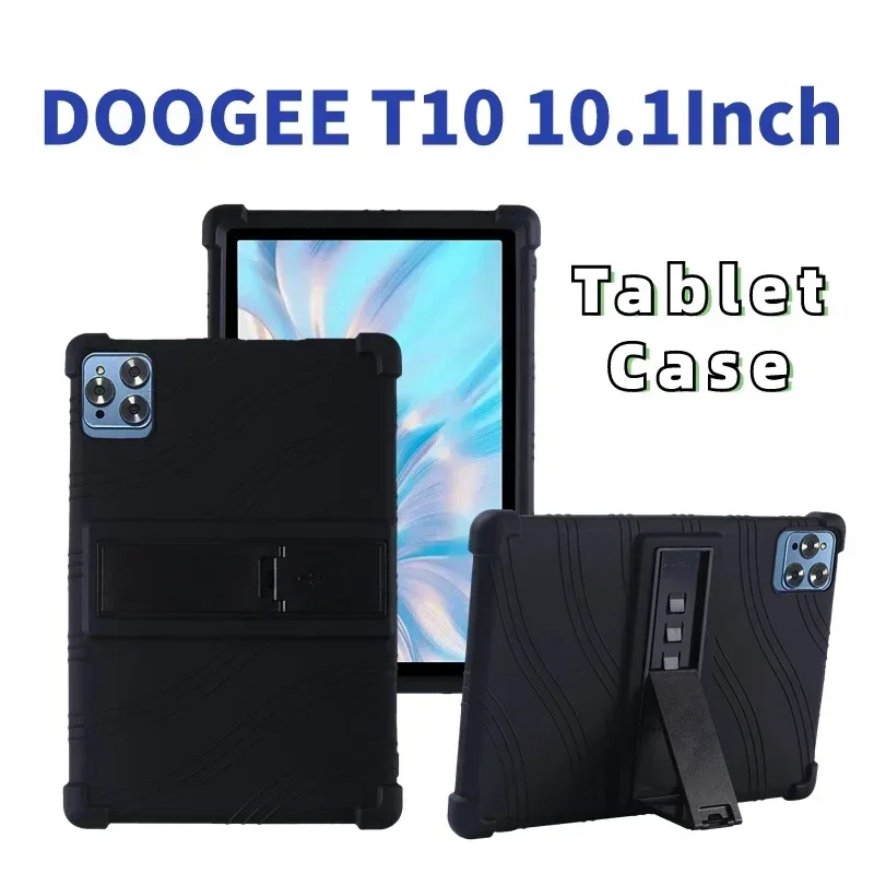 Shockproof Soft Silicon Cover para Doogee Tablet Capa Protetora Stand Protetora T10 10.1