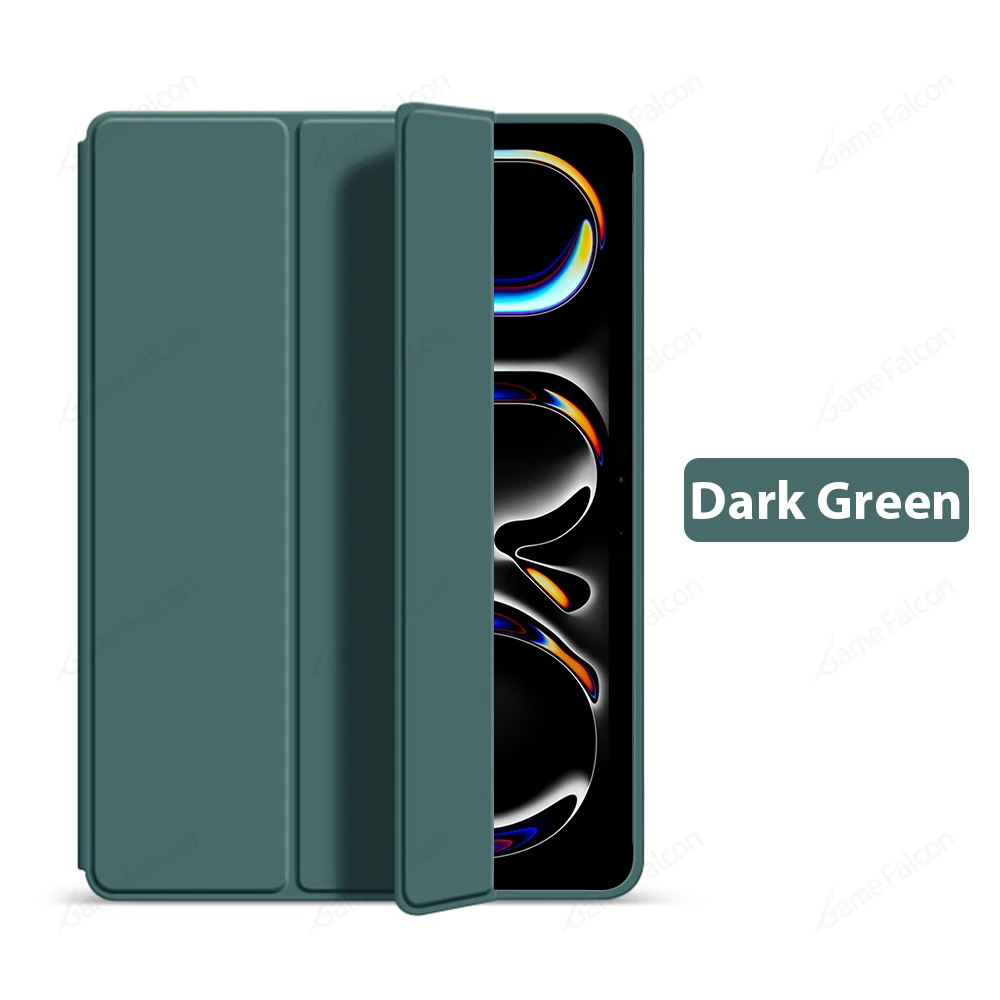 Trifold Stand Soft TPU Tablet Case with Flip Cover
