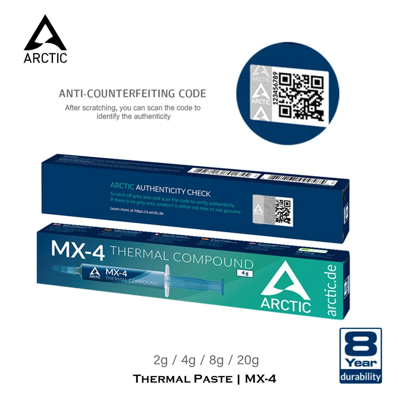 ARCTIC MX-4 Thermal Grease Arctic ACTCP00002B For CPU or GPU (4.0