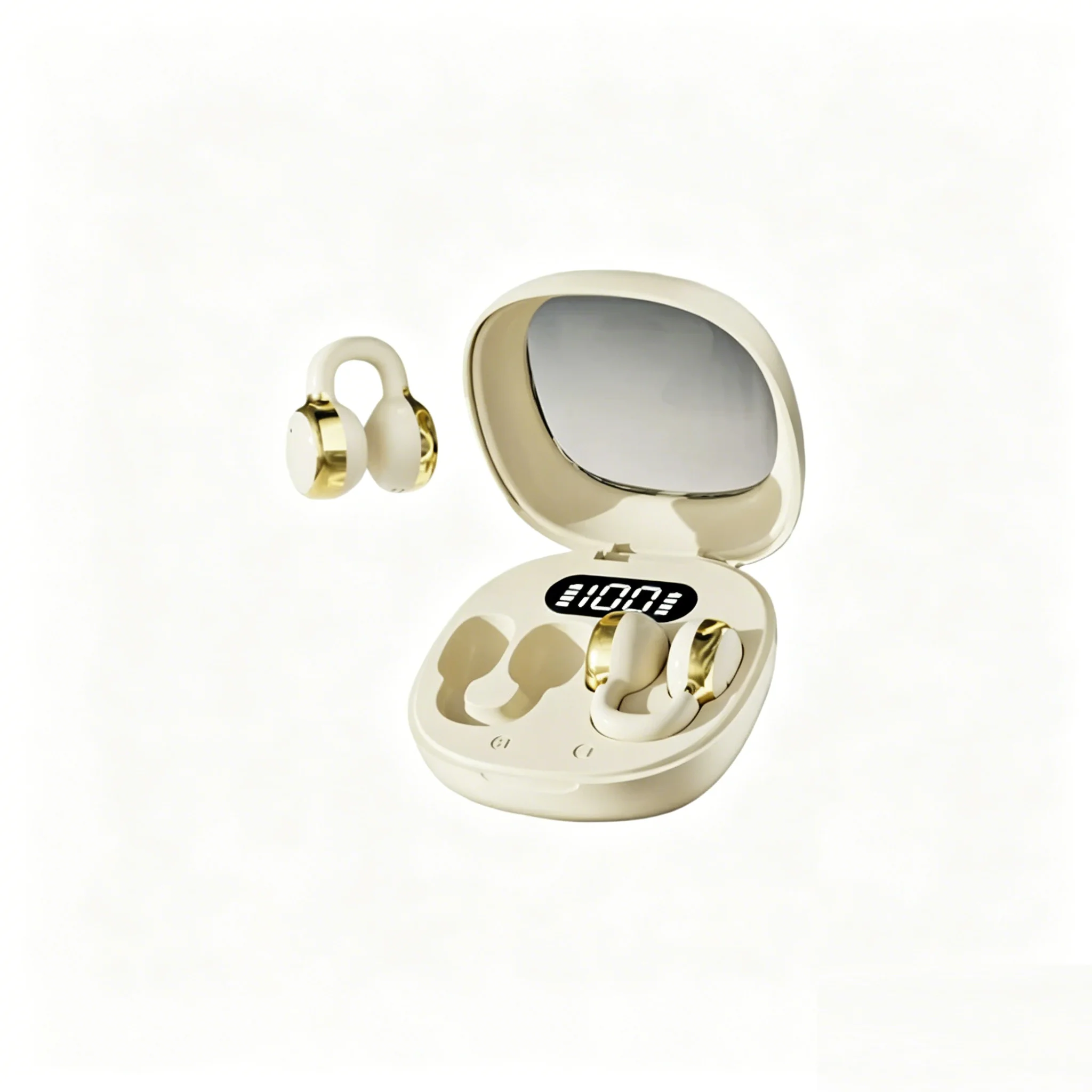 Wireless Ear Clip Bluetooth Headphones With Hifi Panoramic Audio_voghion.com
