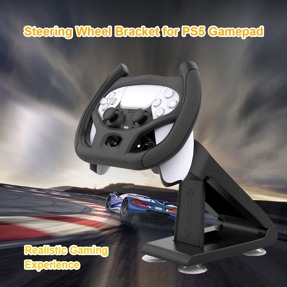 2025 HOT Professional Gaming Steering Wheel for PS5 Car Racing Games Handle with Bracket Electronic Machine Accessories
