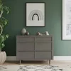 3-Piece Surrey Hill Nursery Set with 4-in-1 Convertible Crib Dresser and Chest Grows with Baby Toasted Chestnut/Lunar Gray Tip 6