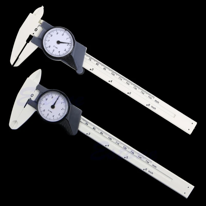 367D 다이얼 캘리퍼스 0-150mm 6인치 버니어 다이얼 캘리퍼스 측정 도구 도구 4방향