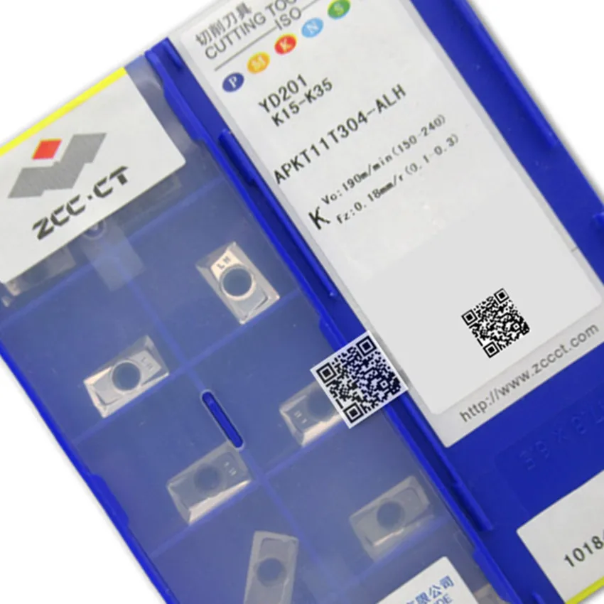 ZCC.CT APKT11T304-ALH YD101/APKT11T308-ALH YD101/APKT11T304-ALH YD201/APKT11T308-ALH YD201 CNC 카바이드 인서트 10개/박스