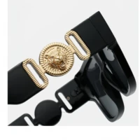 Lunettes de soleil tendance à monture carrée personnalisée avec tête de lion, pour hommes et femmes, style streetwear, anti-UV 5