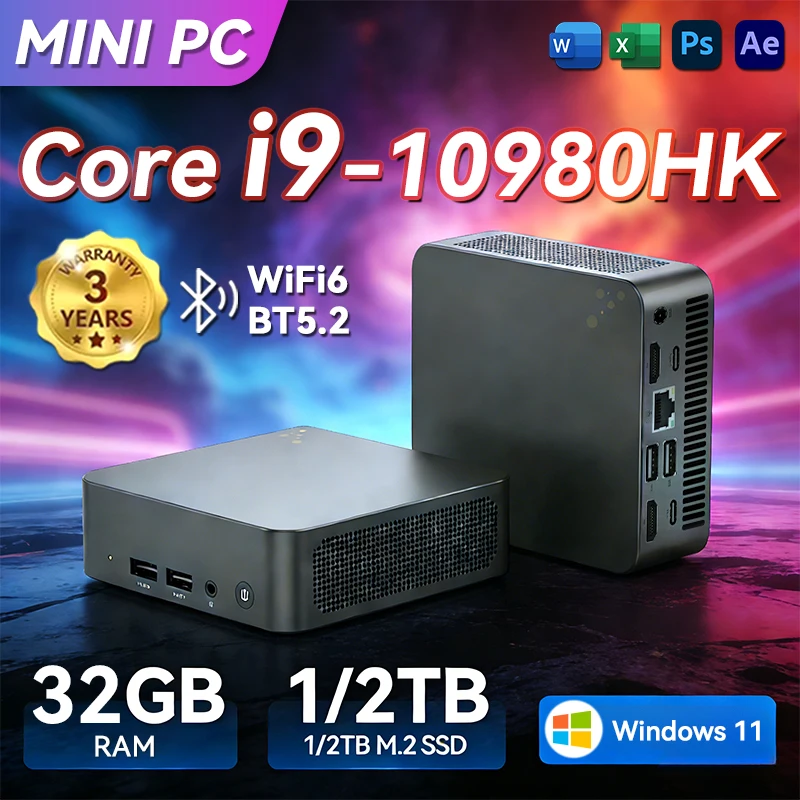 Mini-PC Gaming i9-10980HK 32GB 1TB