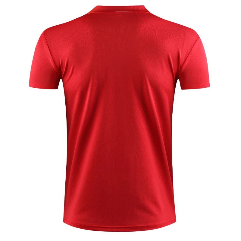Badminton Tee Men Running Tranning Short Sleeve Summer New Sport Table Tennis Lapel Golf Shirt Breathable 3D Print Top