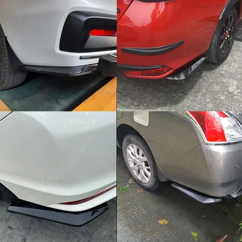 Car Accessories 2pcs Universal Rear Bumper Lip Diffuser