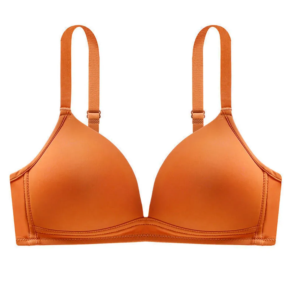 Slim Fit Comfortable Soft Adjustable and Non Removable Without Steel Ring Women Bra Daily Matching Women Bras 3