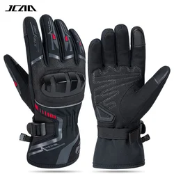 Waterproof Thermal Motorcycle Riding Gloves with Touch Screen Capability - S (Black)