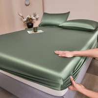 Drap-housse en soie de mûrier, couvre-lit en soie naturelle, Queen, King Size, taille personnalisée, luxe, haut de gamme 4