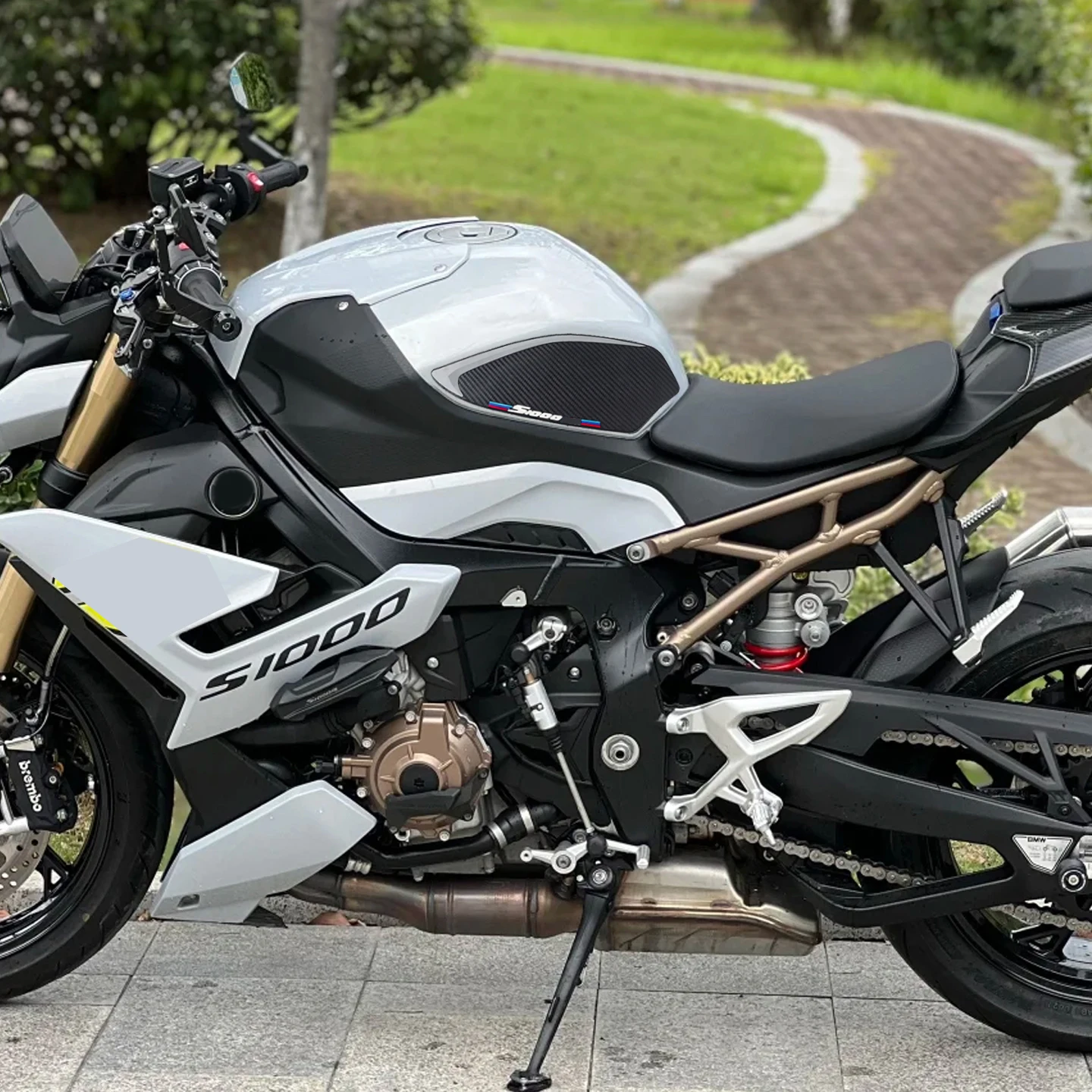 Motorcycle Tank Grips and Traction Knee Pads - Enhanced Side Stickers