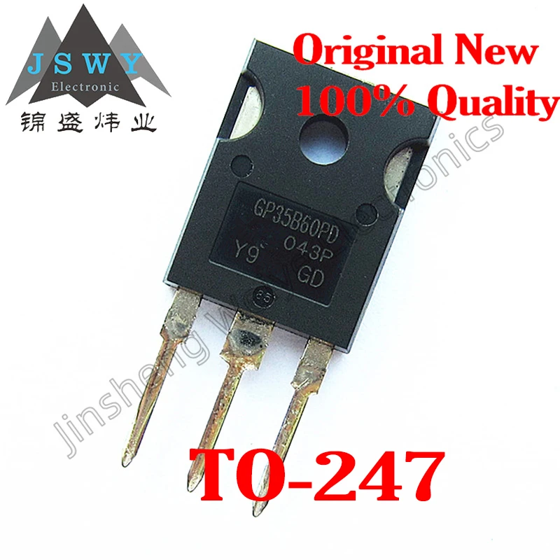 5 pieces IRGP35B60PD GP35B60PD TO-247 60A 600V IGBT power tube 100% genuine imported Free shipping Electronics