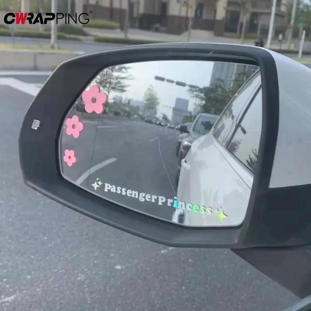 Car Stickers 2PCS for Women Car Rearview Mirror