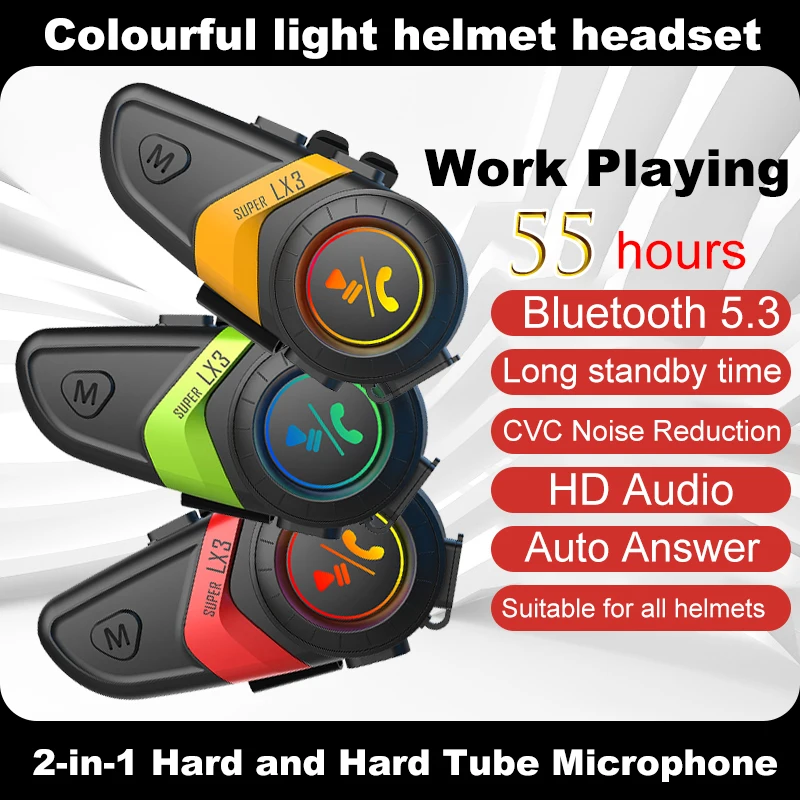LX3 Helmet Bluetooth Wireless Hands-Free