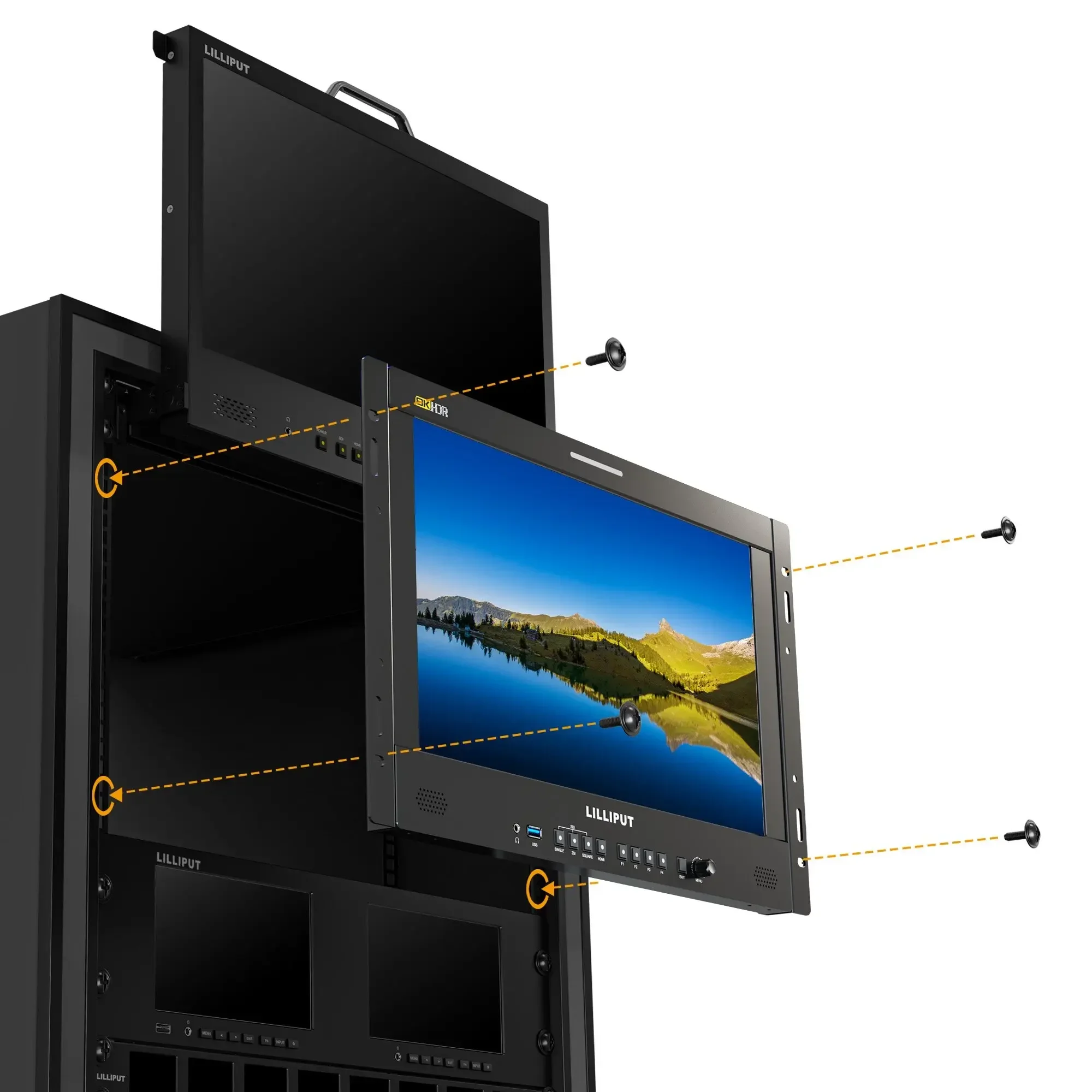 LILLIPUT Q18 8K 12G-SDI Signal 17.3 Inch 3840x2160 Production Monitor Suppot Accurate Color Calibration Monitor