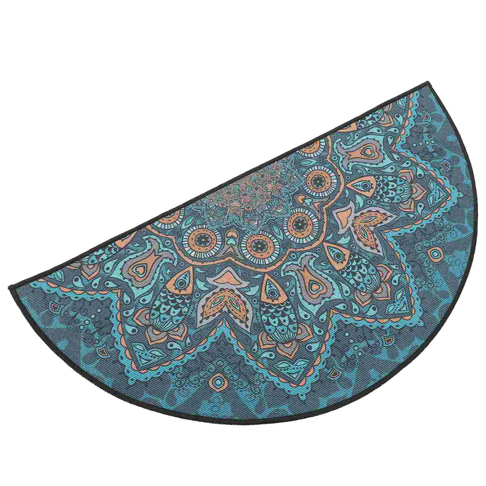 

Bohemian Floor Mat Style Rugs Room Semicircle Half-round Boho Polyester (Polyester) Funky Entrance Way