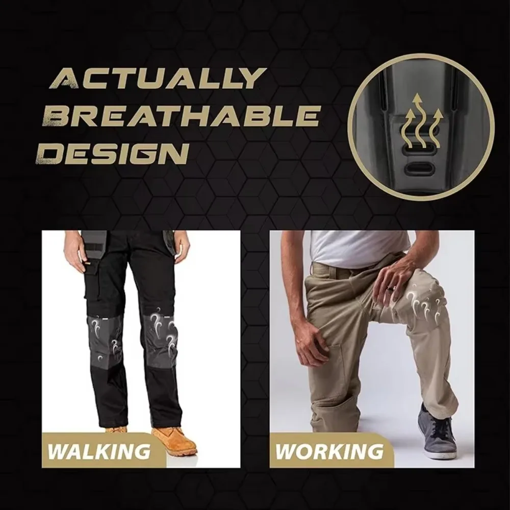 1 pair of simple tactical pants knee pads, made of EVA material, impact resistant, inserted, suitable for work pants
