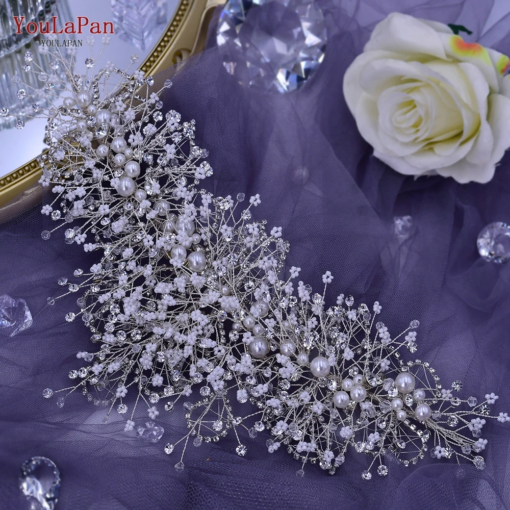 Wedding Crown Fascinators Multilevel Pearl Rhinestone Wedding Hair Accessories Fancy Bridal Headpieces YouLaPan HP245 hair accessories bridal hair accessories crown headband bridal jewelry set fascinator hats