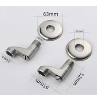 ชุดวาล์วปรับมุมได้สแตนเลส 2 ชิ้น/ชุด อะแดปเตอร์เปลี่ยนก๊อกน้ำฝักบัวแบบติดผนัง อุปกรณ์เสริมในห้องน้ำ 4