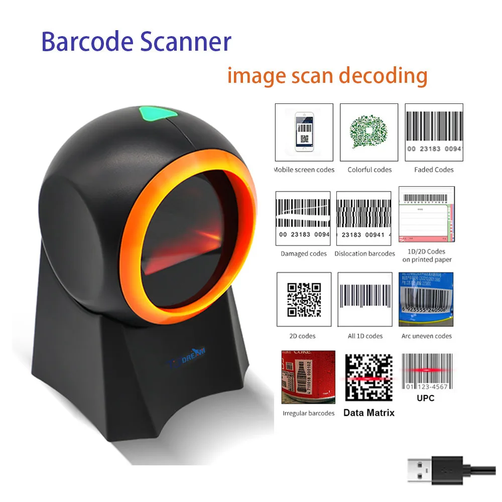 desktop automático 1d 2d qr código matriz