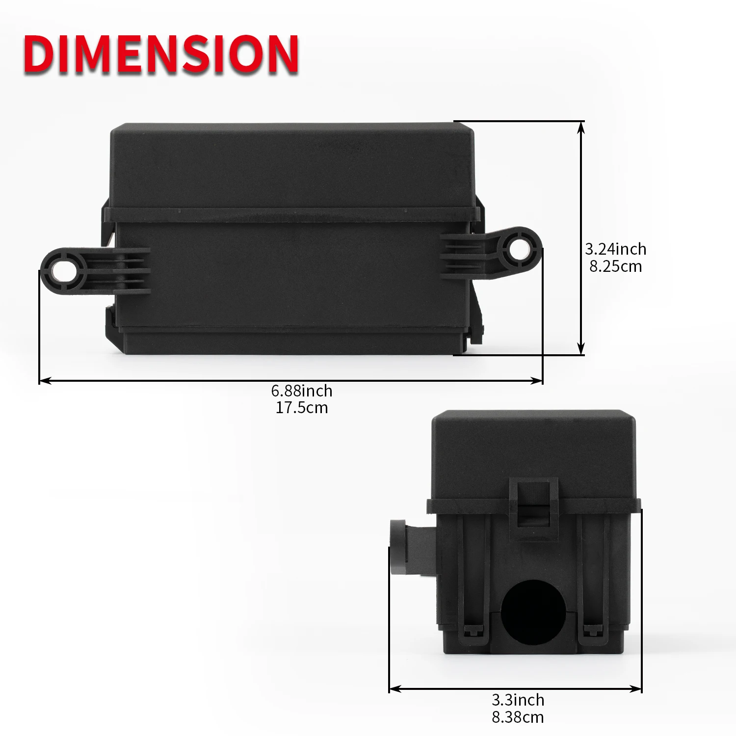 12V Relay Box 6 Way Universal Relay Fuse Box 6 Slots Block ATC/ATO Fuse Block with Waterproof Kit for Car Truck