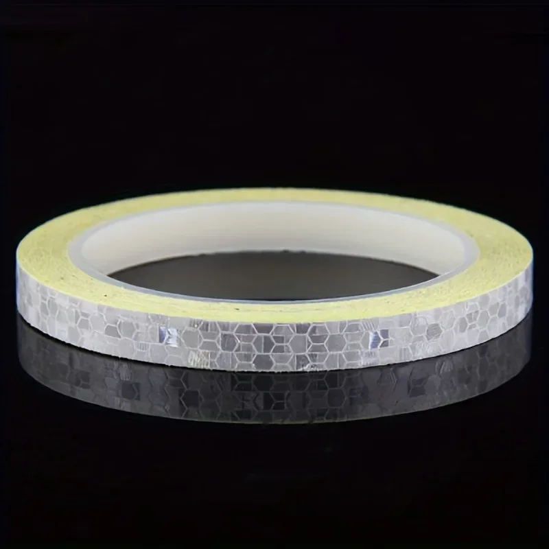 자전거 및 오토바이용 1cm*8m 반사 PVC 테이프, 거리 모터 스쿠터용 DIY 장식 림 테이프