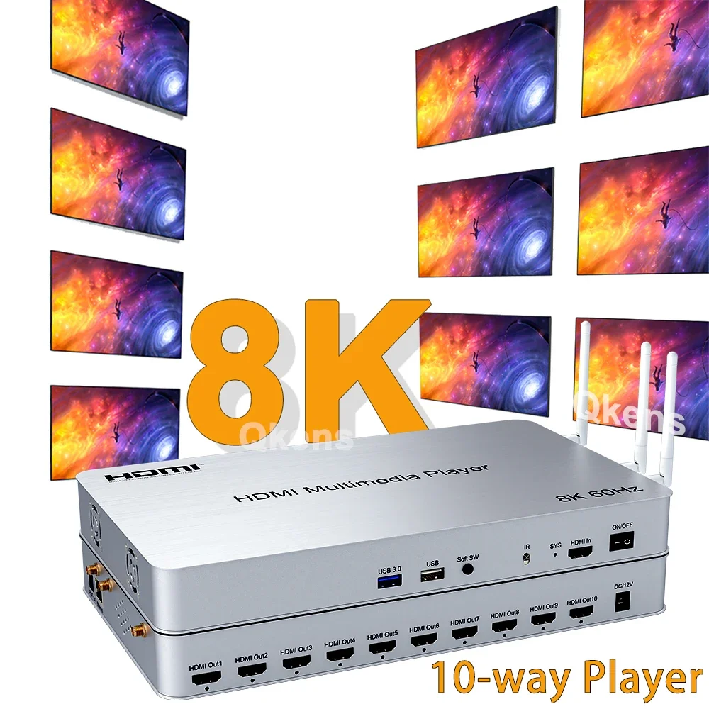 H.265 8K 60 Гц 10 каналов HDMI