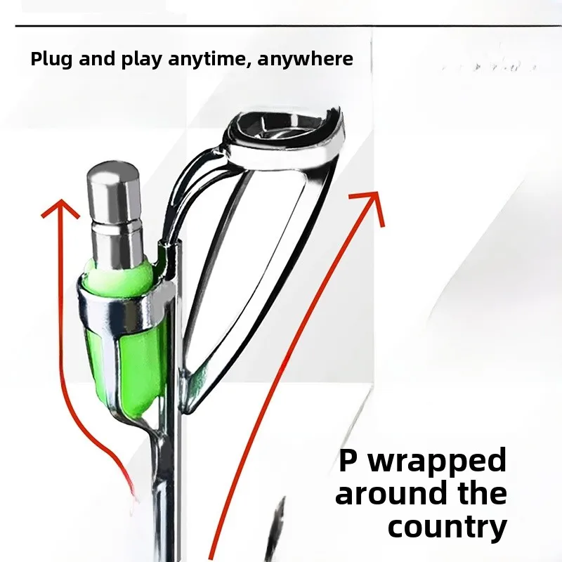 New Electronic Luminescent Fiing Rod Tip Light Super Bright Glowing Head for Night Fiing Outdoor Cam Travel Gear