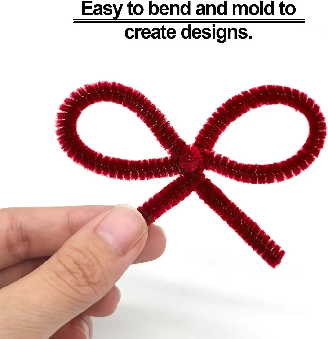 Creative Crafting Pipe Cleaners Supplies for DIY Crafts Chenille Stems Pipe Cleaners for Flowers 100/200/300 Pcs