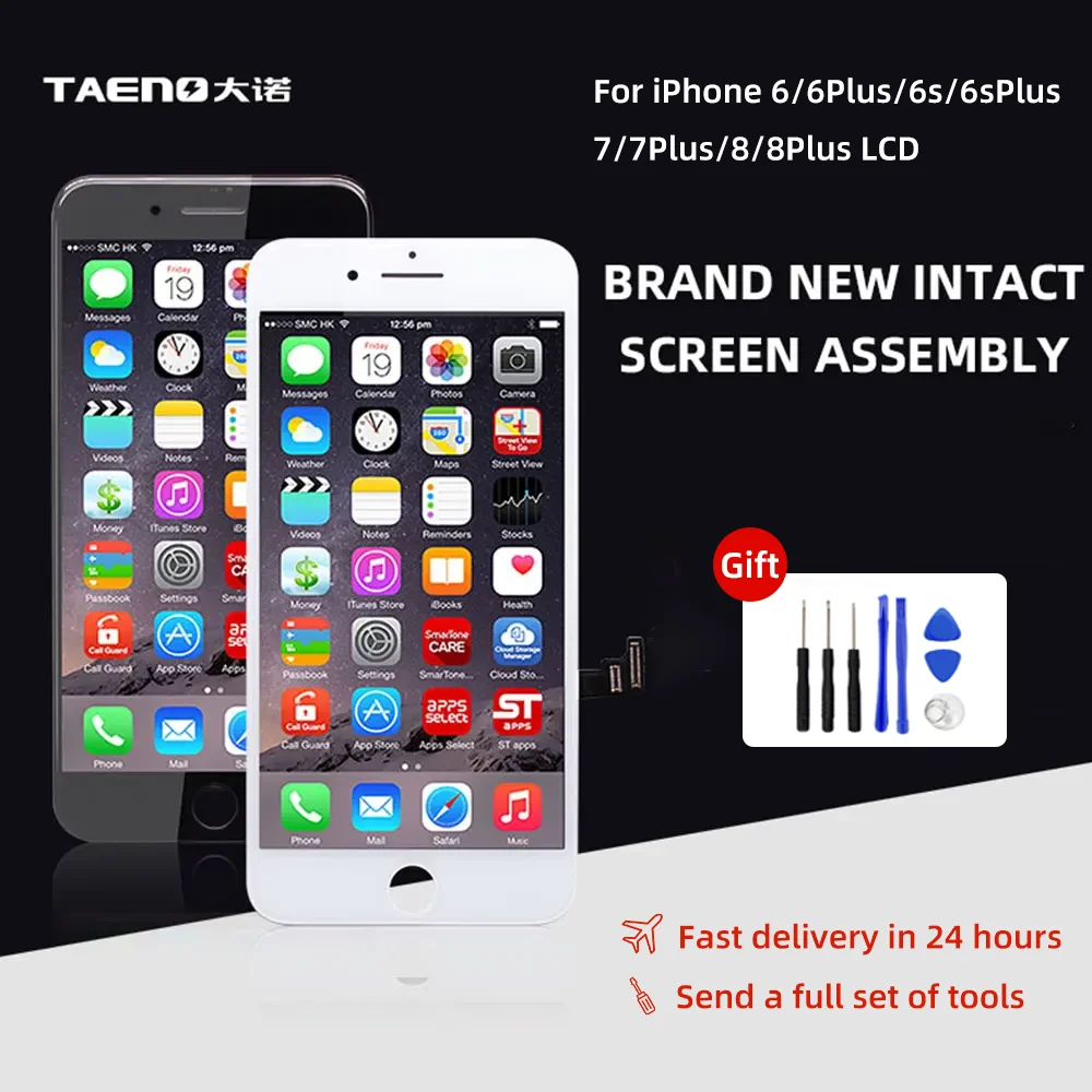 ЖК-дисплей TAENO для iPhone 6 6s Plus 6s 7 8, дигитайзер в сборе, сменный сенсорный экран для iPhone 6G 6Plus 7Plus 8P 100%, тест