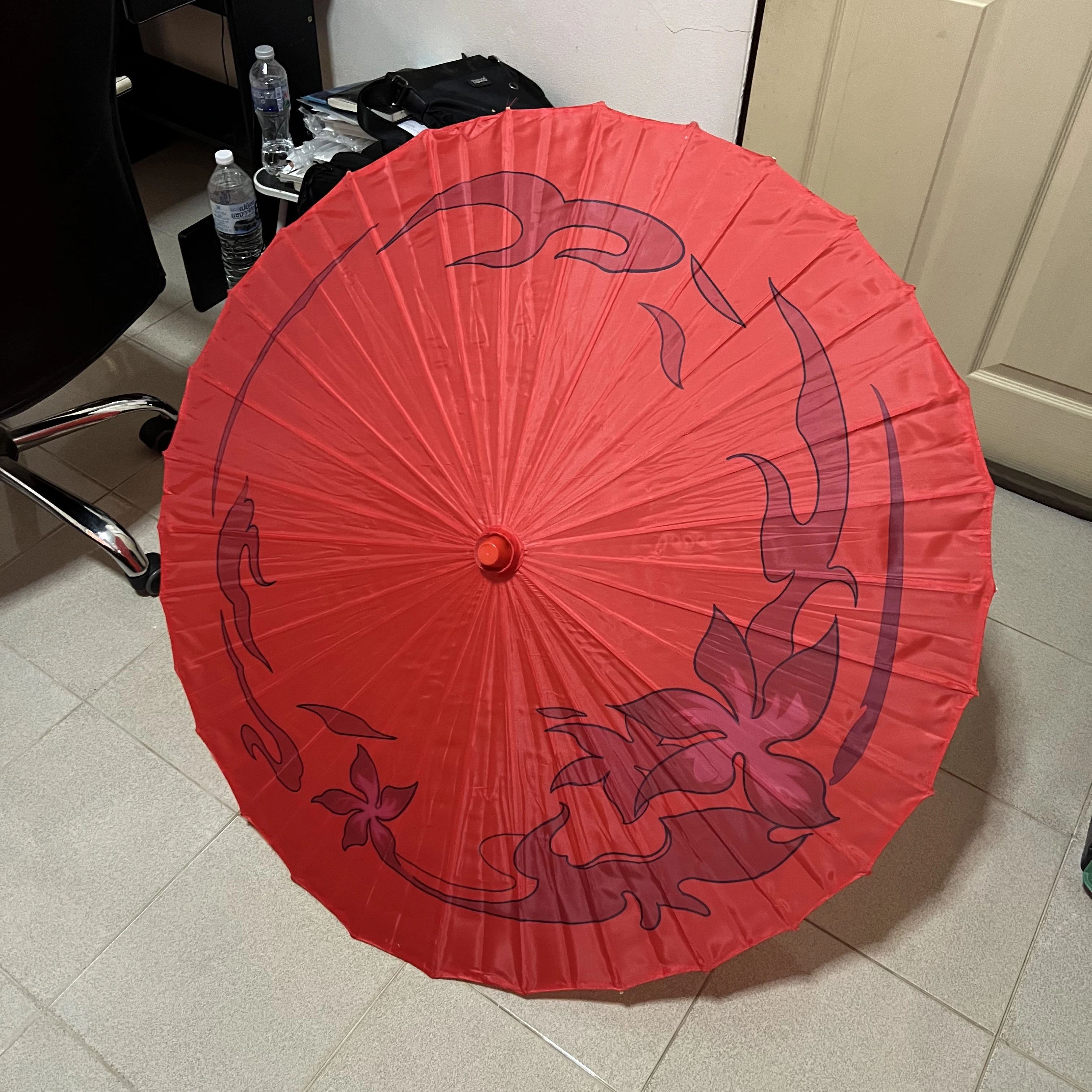 Game Honkai Star Rail Acheron Cosplay Red Umbrella Weapon Halloween Carnival Party Roleplay Photography Props