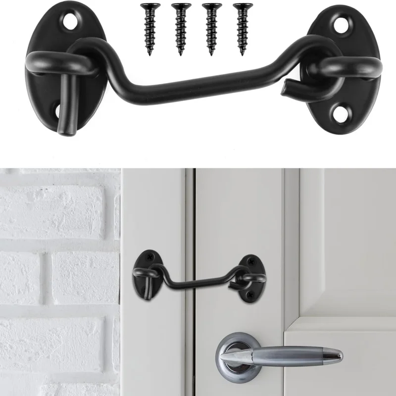 4Pcs Stainless Steel Hook and Eye Latch
