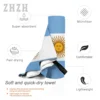 More Design Argentina Flag Emblem Bath Towel Quick dry Microfiber Absorbing Soft Water Breathable Beach Swimming Bathroom 4