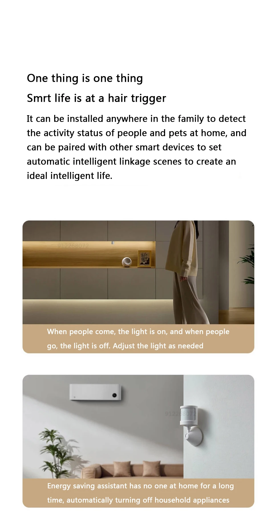 Xiaomi Human Body Sensor 2S Motion Sensor Smart Human Body Sensor description image 3