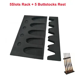 Modular Gun Rack Wall Mount and Rifle Storage Display (5Slots and Butt Base)