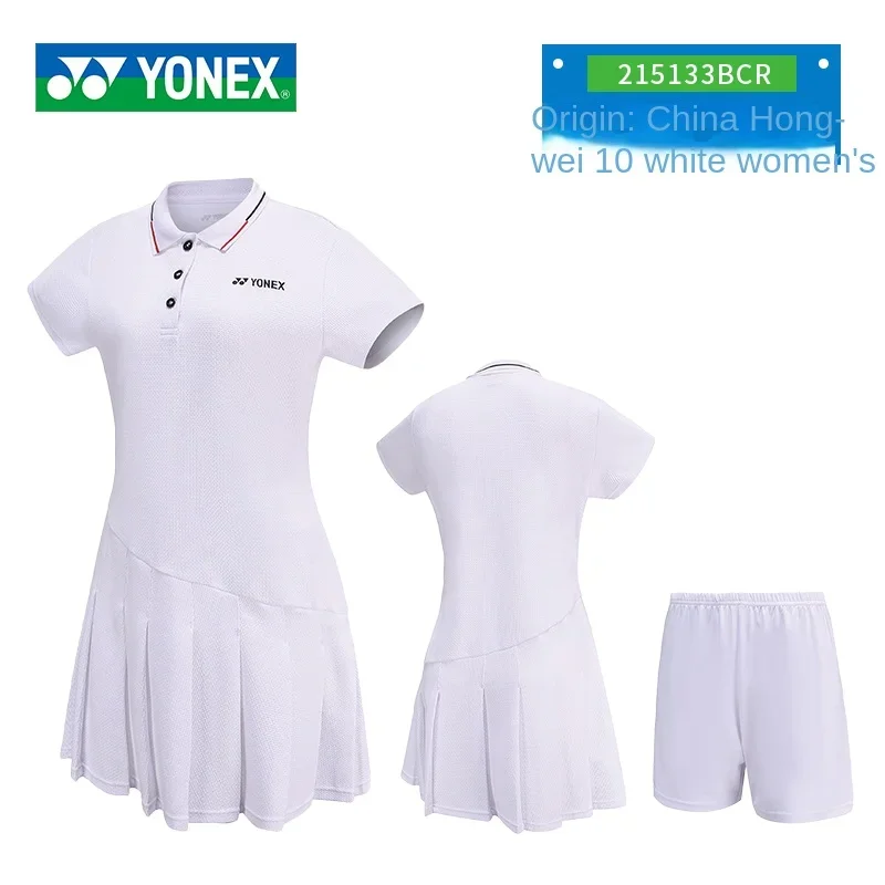 Yonex tennis dress sport Jersey Badminton clothing quick dry skirts sports running 215133 women