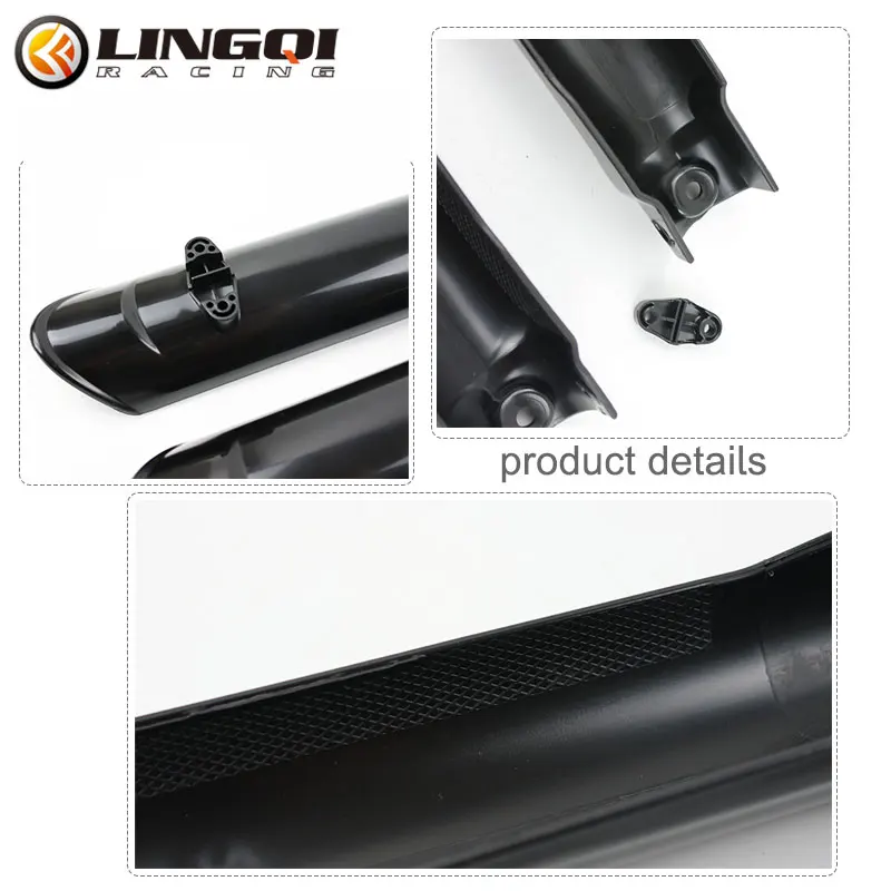 LING QI Motorcycle Fork Guard Shock Absorber Cover PP Plastic Protector Plate For 49cc 150cc 160cc Off Road Pit Dirt Bike Parts