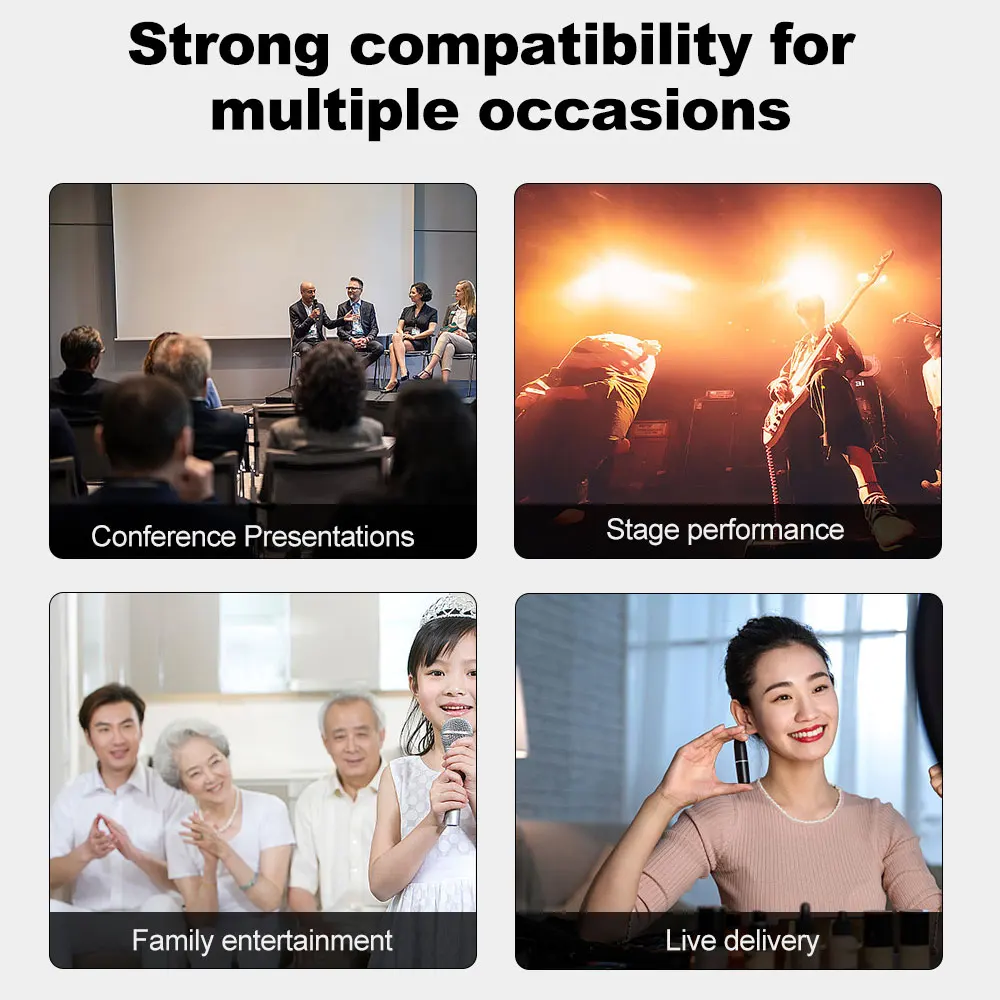 SKM9000 Wireless Microphone Professional UHF Frequency Adjustable Metal Sheel For Paryt Show Teaching Wedding