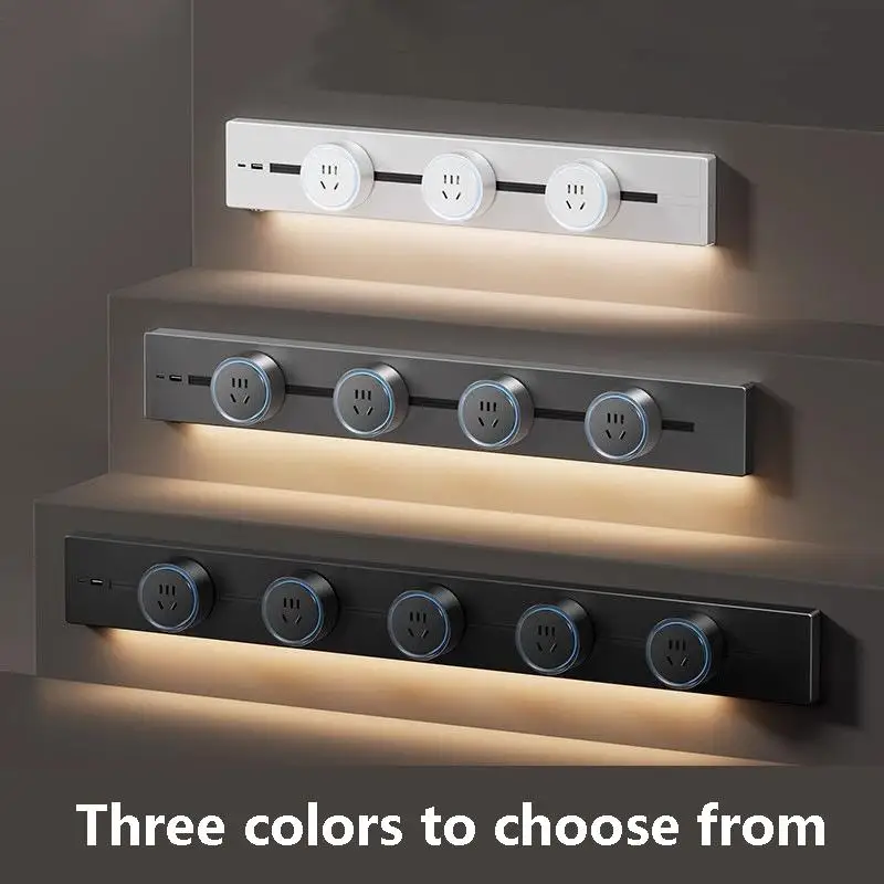 Track Socket Wall Outlet With USB C Induction Light Plug Adapter image 2
