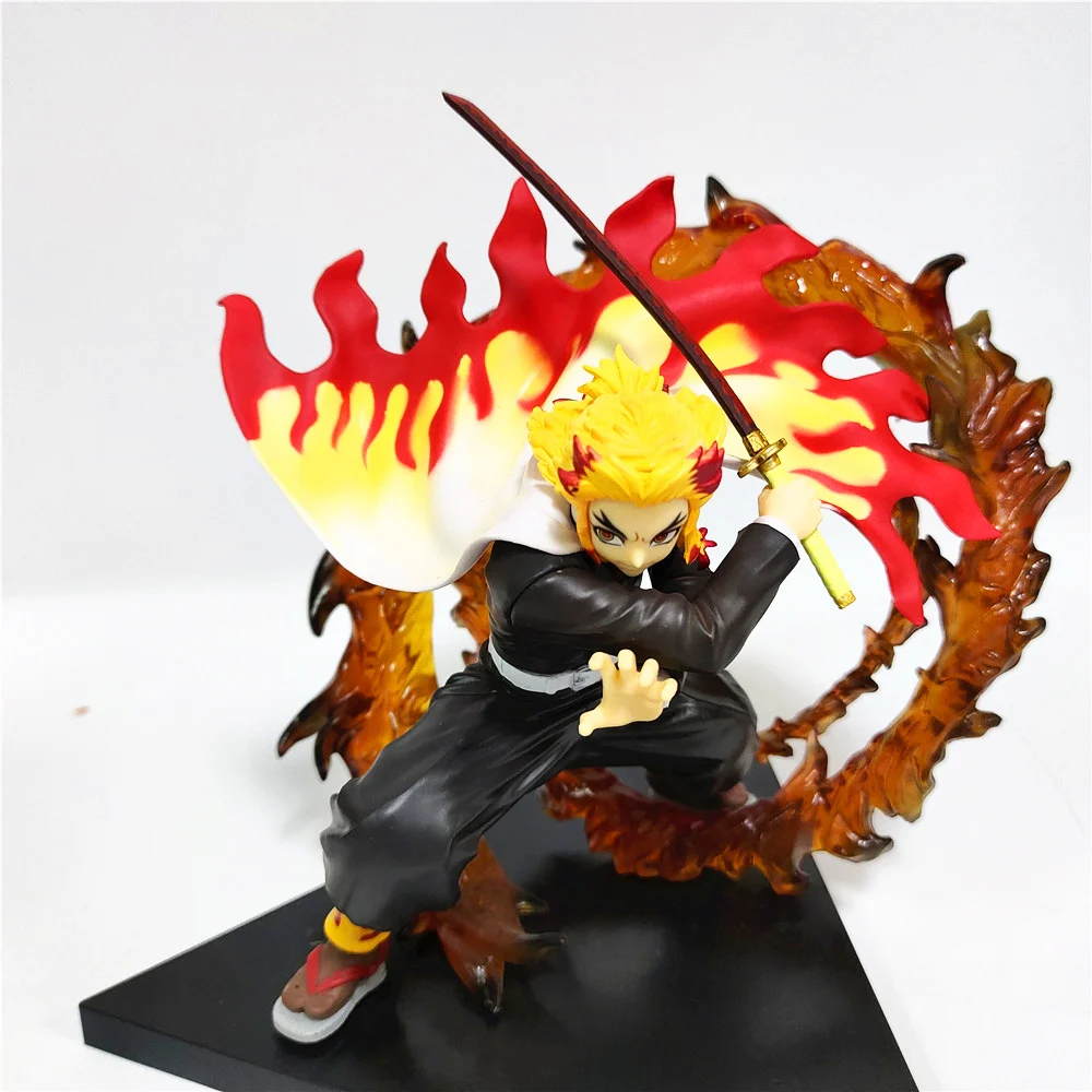 Demon Slayer Rengoku Kyoujurou Anime Figures Fire Led