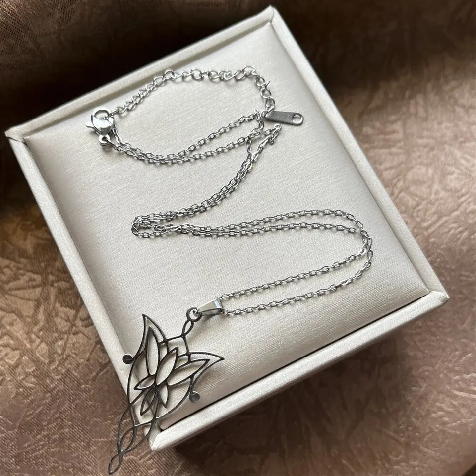 Le Seigneur des Anneaux - Pendentif et collier argent Evenstar