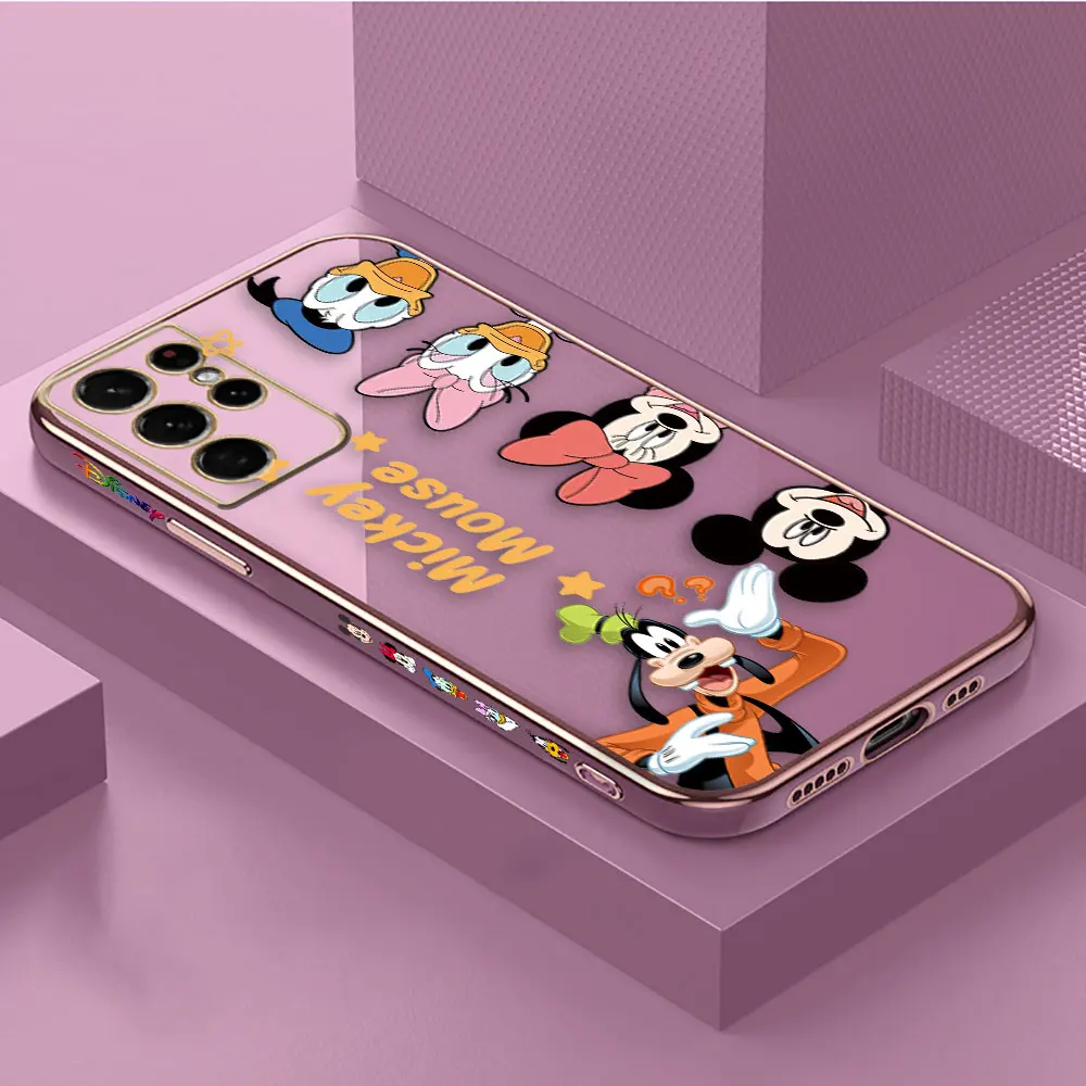 thumbnail image 1 of Smooth E-TPU Phone Case For Samsung Galaxy S24 S23 S22 S21 S20 FE S10 A01 A02 A03 PLUS 5G Case Minnie Mickey Donald Duck Goofy, 1 of 5
